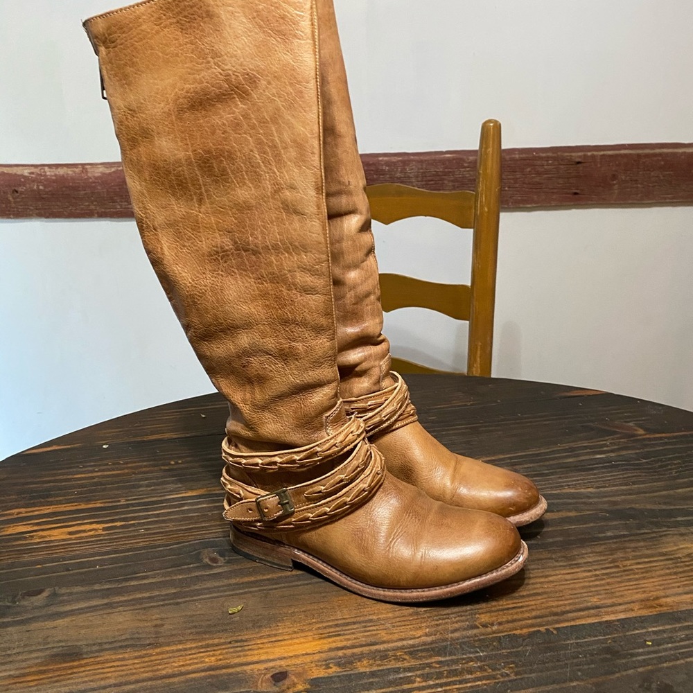 Bed Stu Brown Leather Knee-High Boots - Picture 3 of 7